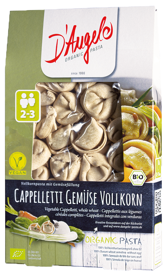 D'Angelo Cappelletti Gemüse Vollkorn [BIO] 250g (8326438125835)