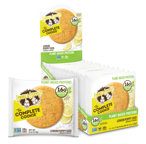 Lenny and Larry Complete Cookie Lemon Poppy Seed 113g (8326576865547)